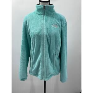 The North Face Women's Osito Fleece Blue/Green Zip Up Jacket Sz M Outdoor Casual